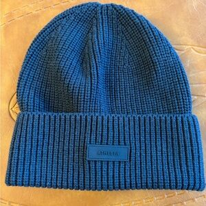 Athleta Dark Teal Ribbed Beanie